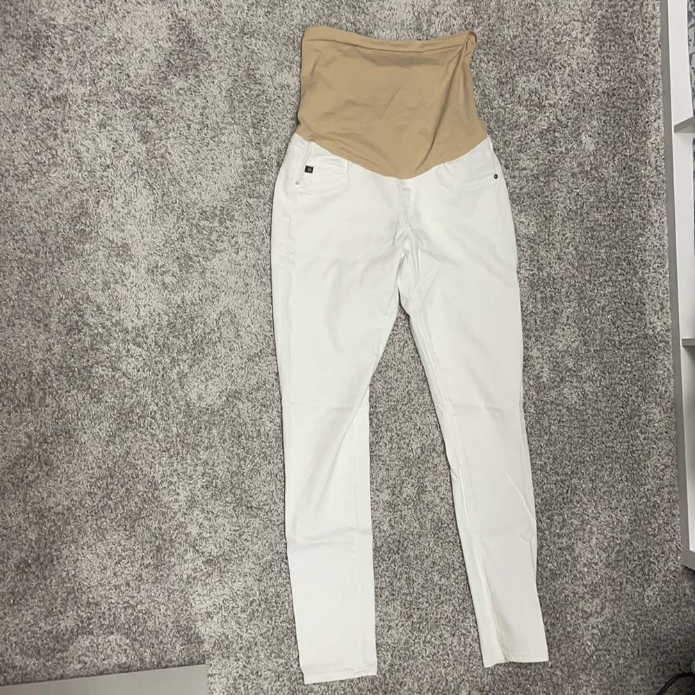 White Adriano Goldschmied maternity jeans size 27 R